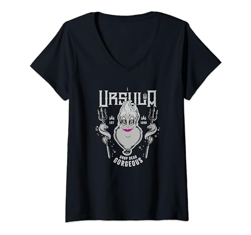 T-shirt Ursula Disney femme col V haut méchante Disney original