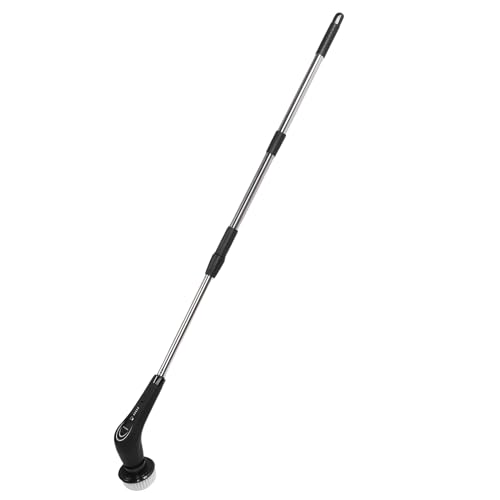 Asixxsix Fuerador Eléctrico Giratorio, Inalámbrico 8 en 1 Cepillo de Limpieza de Potencia con 8 Cabezas de Cepillo Reemplazables y Manija Larga Ajustable, para el sofá de la Ventana