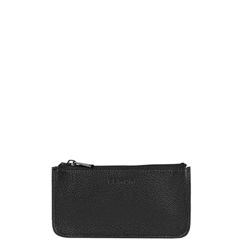 Porte clés en cuir véritable BEMON Enzo étui zippé compact homme et femme