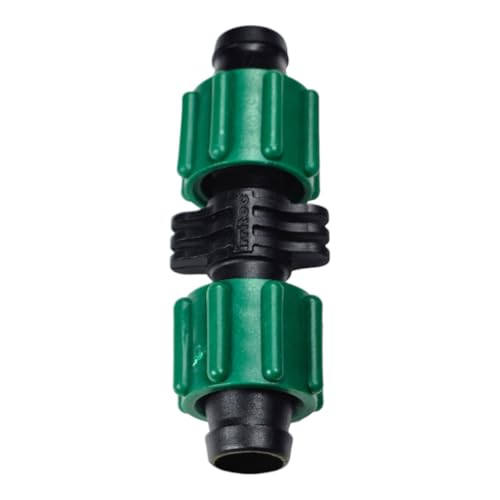 USA MADE 5-Pack Premium Drip Tape Coupler Fitting 5/8 (0.625 0.645 ) Perma-Loc Barbed Locking Connector Universal 16mm Irrigation Tape Coupling Fits All Brands (5)