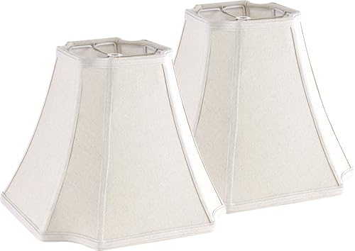 GO&SO Medium Bell Lamp Shades,Square Cut Corner Lamp Shade for