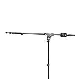 K&M 25530 ramię obrotowe czarne - bardzo długie wysuwane ramię XXL 87-155 cm z wagą wyrównującą