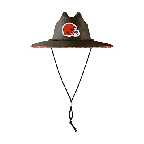 Image of FOCO Men's NCAA College Team Logo Floral Straw Sun Hat