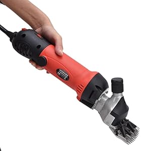 690W schapenscharen, professionele elektrische tondeuses het scheren van schapenhaar, elektrische tondeuses voor boerderijvee met 6 snelheden, voor schapenalpaca’s, lama’s grote dikke vachtdieren(EU)