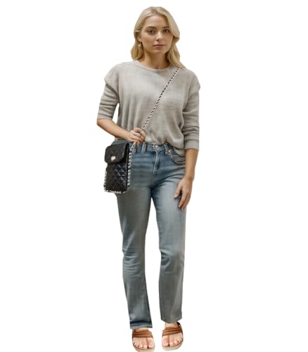 Larswon Cell Phone Crossbody Bag Quilted Bags Cell Phone Purse Soft Chain Crossbody Cellphone Wallet Bag for Women2