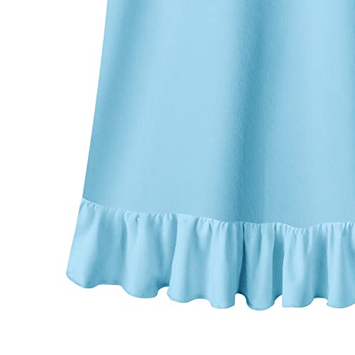 Lqsz Girl Nightgown Dinosaur Nightdress Nightie Sleepwear Pajamas Flutter Short Sleeves Nightgown For Little Girls 4 5T #TOP6