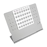 Marco De Agenda De Mesa – Tiempo Móvil Reciclable De Acero, Equipo De Horario De Encimera De Tiempo, Tarjeta Anual De Materiales Comerciales, Puntero Semana Deslizamiento | Accesorio