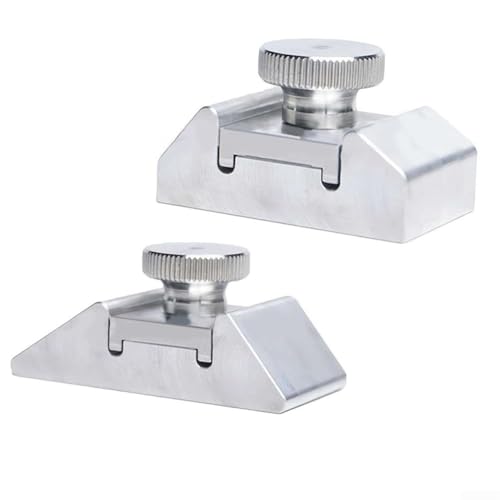 Lot de 2 supports de papier abrasif en alliage d'aluminium pour plan d'angle, polissage, travail du bois, finition en métal argenté