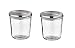 Produktbild APS 82240 Original 2er Set WECK Gläser 580 ml, Ø 11 cm, H: 11 cm, Sturzform mit Deckel und Silikondichtung, Einmachglas, Dekoglas, Dessertglas, Vorratsglas, spülmaschinengeeignet, Transparent