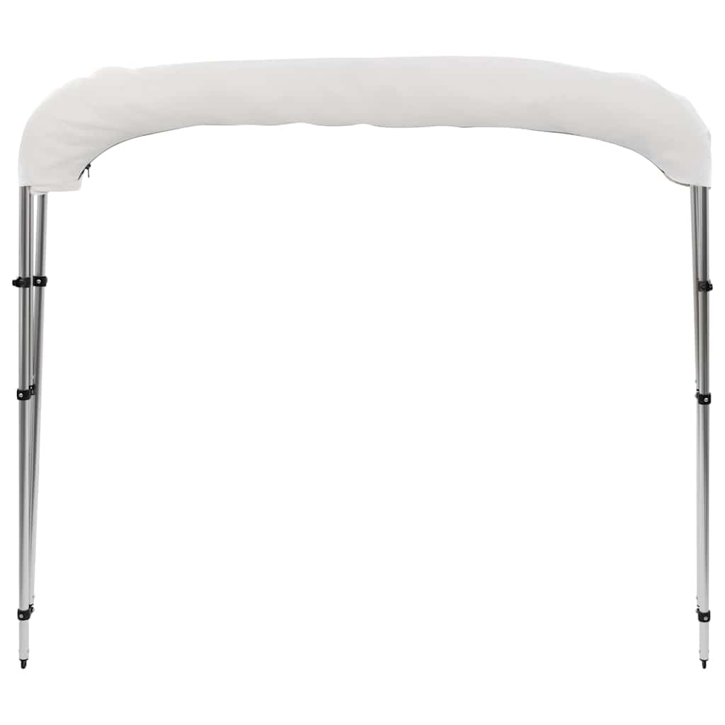 Bimini Top a 3 Archi per Barche, Tetto Parasole Barca con Telaio in Alluminio, Tettuccio Protettivo Pieghevole, Larghezza 170-182 cm, Altezza 137 cm