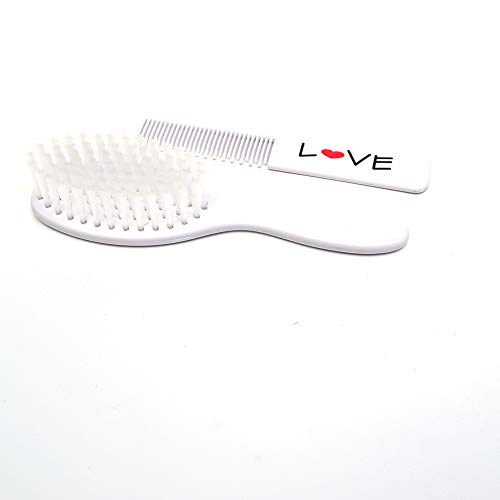 Jogo de Pente Escova, Love, Branco