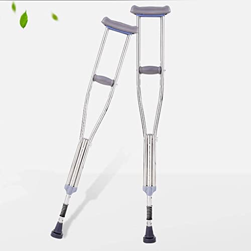 Béquilles pour adultes en acier inoxydable idéales pour le voyage de personnes à mobilité réduite