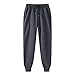 Unisex Baggy Fuzzy Joggers High Elastic Waist Oversized Sweatpants with Pockets Fashion Drawstring Workout Trousers