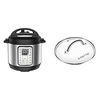 Instant Pot 9-in-1 Duo Plus 5.7L Electric Pressure Cooker, 13 Programs + [FREE] Glass Lid
