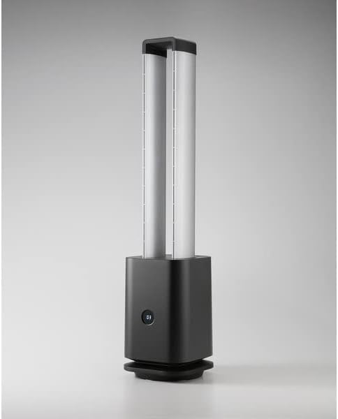 空気清浄 UV照射機能付ツインエアーサーキュレーター ブラック top1-ds-2481804 [独自簡易包装]