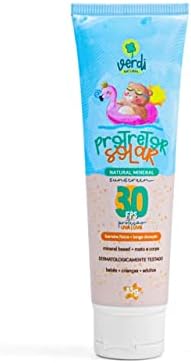 Protetor Solar Natural Físico Mineral Vegano Orgânico Bebê e Cria...