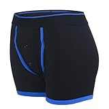 hilariouslove Strap Underwear Strap Panties Strapless Underwear Briefs for Women Men Underpants with Button Fly Box Breif- Blue -M size