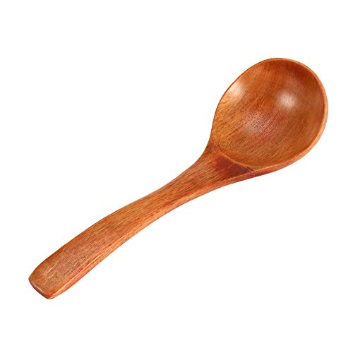 Soup Ladle Wood, Ladles for Cooking Wood, Long Handle Wooden Spoons, 7.1 X 2.4in(#1)