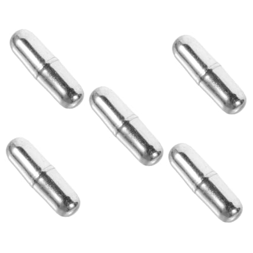 Ciieeo 5 Pezzi Barra Magnetica Agitatore in Acciaio Inossidabile Bastoncini Miscelazione per Laboratorio Agitatore Magnetico Compatto e Versatile per Reazioni Scientifiche