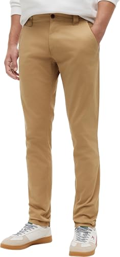 Tommy Jeans Chino Uomo TJM Scanton Chino Pant Slim Fit, Verde (Classic Khaki), 29W / 34L