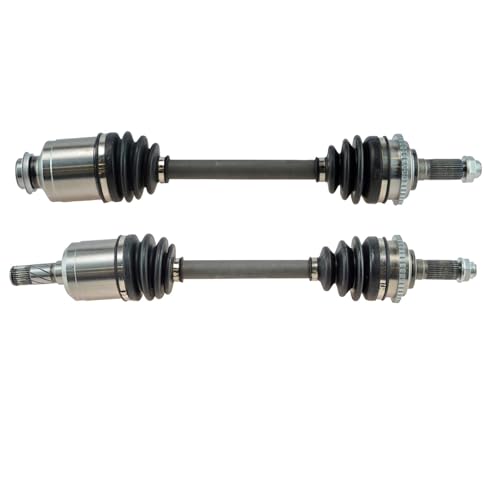 Image of TRQ Front Driver and Passenger Side CV Axle Assembly Set 2 Piece Compatible with 2006-2009 Ford Fusion 2.3L 2006-2009 Mercury Milan 2.3L 2003-2008 Mazda 6 i 2.3L