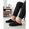 VeraCosy Men's Two-Tone Memory Foam House Slippers Indoor Outdoor Durable Rubber Sole