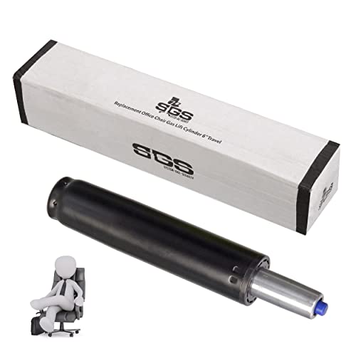 SGS-Office Chair Cylinder Replacement Parts-6 Inches-Tall Person-Gas Lift With Standard Diameters-Hydraulic Pneumatic Piston Can Be Used For Desk Chairs, Executive, Computer Chairs