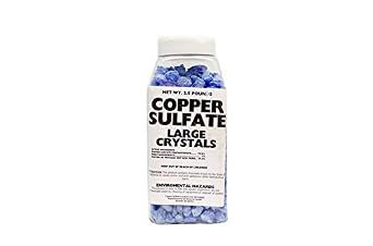 Copper Sulfate Large Crystals 2.5lb Jar