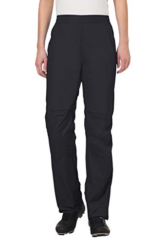 VAUDE Regenhose Damen Drop Pants II, wasserdichte Outdoorhose für Fahrrad, leichte Überhose, atmungsaktive Fahrradhose, schnell überziehbar