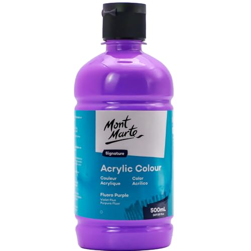 Mont Marte Signature Black Acrylic Paint 16.9oz 500ml Semi-Matte Finish Suitable for Canvas Wood Fabric Leather Cardboard Paper MDF and Crafts product thumbnail 17