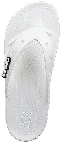 Crocs Unisex Men's And Women's Classic Flip Flops, White, 8 Us #TOP5