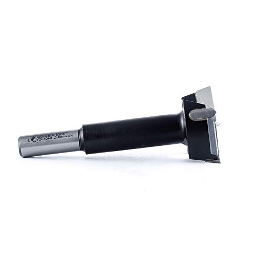 Amana Tool - 203040 Carbide Tipped Hinge Boring Bit 40mm Dia x 90mm Long x 10mm Shank