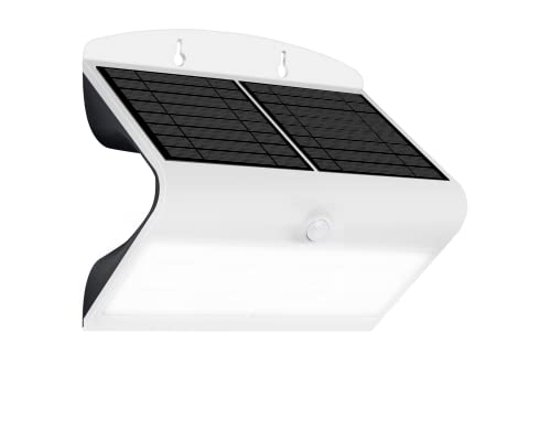 Luceco LEXS80W40 Projecteur Solaire LED IP44 + Détecteur de Mouvement, Métal/ABS, 6.8 W, Blanc, 270 x 220 mm Cover