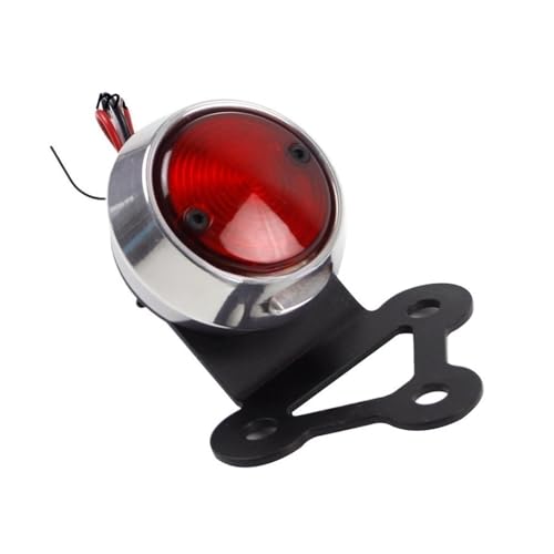 Feu stop arrière moto LED puissant avec support de plaque d'immatriculation - 3