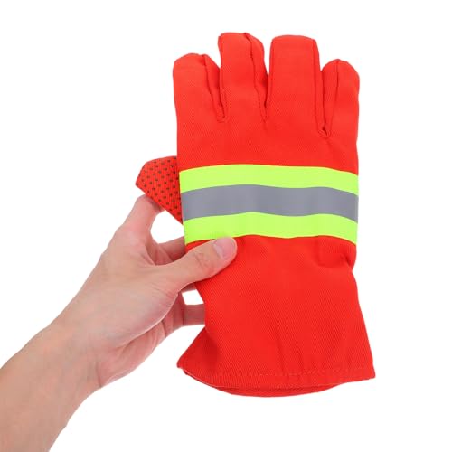 Guantes ignífugos BETOOKY con forro de algodón cómodo para el combate de incendios 4