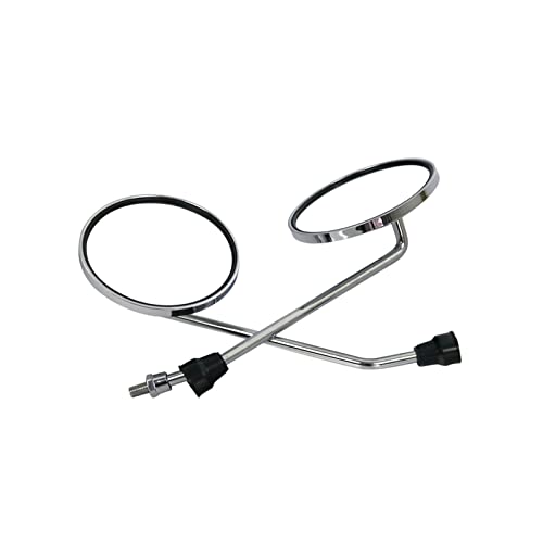 Espejo retrovisor de motocicleta redondo de 8mm para moverte en bicicleta eléctrica 2