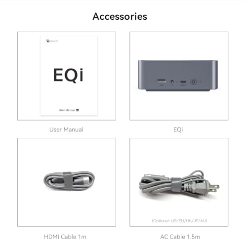 Image of Beelink EQi12 Mini PC, Intel Core i5 12450H(8C /12T, Up to 4.4GHz), 24GB LPDDR5 5200MHz 500GB PCle4.0 SSD, Mini Computer Dual HDMI Display 4K, Dual Gigabit LAN, WiFi6 /BT5.2 /Office Micro PC