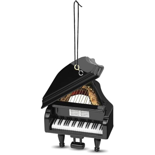 Broadway Gifts Black Grand Piano Ornament