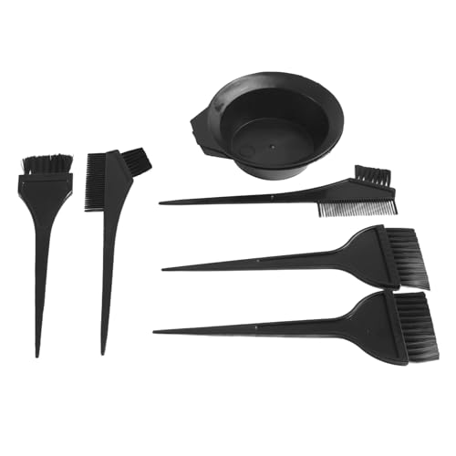 Asuinxurr Juego de pinceles y cuencos para el pelo, para fermentar el pelo, juego de 7 piezas