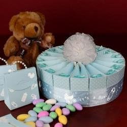 WMU - 1 Tier Baby Shower Favor Cake Kit - It's a Boy