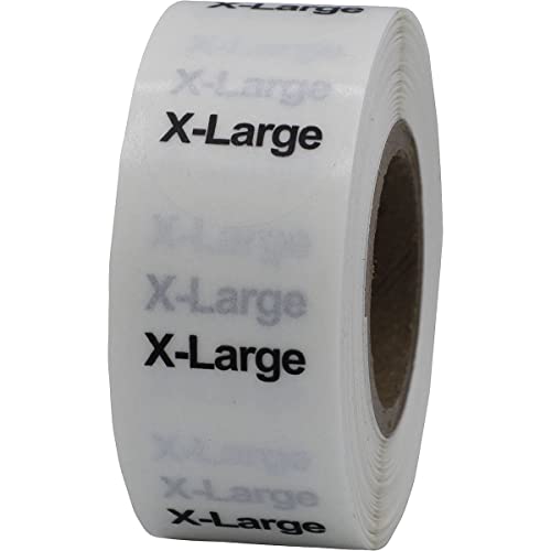 Étiquettes adhésives transparentes XL 1,9 cm lot de 500 pour marquage de vêtements en magasin