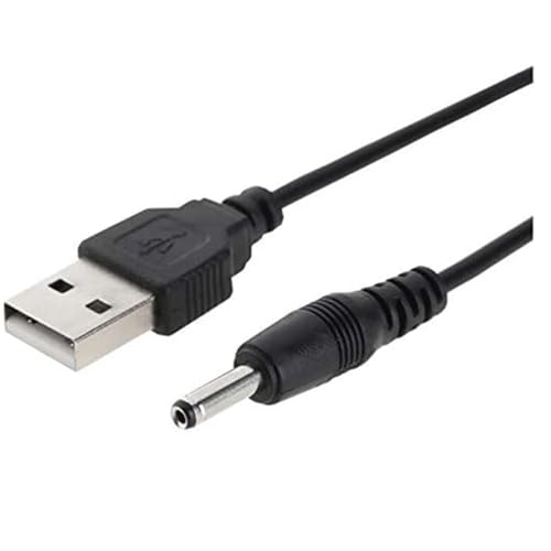 Image of 5A USB Charger Cable with 3.5mm Male DC Plug for Rechargeable Toys, RC Cars, LED Lights, Bluetooth Speakers & Electronic Devices | Fast Charging Power Supply Cable (Pack of 2)