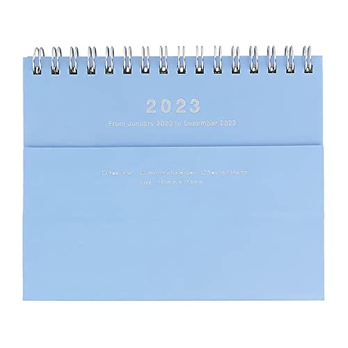 手帳 2023 スケジュール帳 ダイアリー 2023年1月始まり 月間ブロック MINI ノートブックカレンダー・マグネット・ミニ マークス ブルー 23WDR-NB10-BL