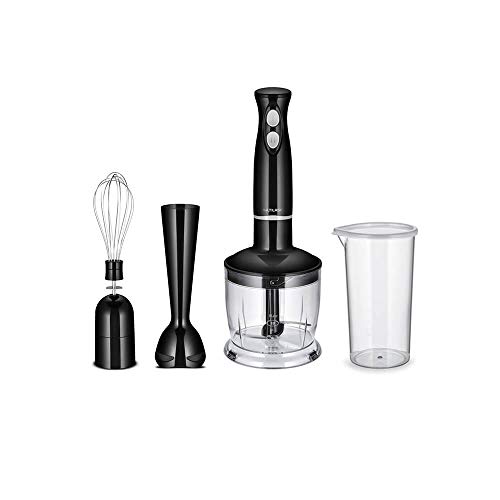 Mixer + Processador + Batedor Gourmet 220V com 350W 2 Velocidades Lâmina de Aço Inoxidável e Utensílios Preto Multilaser - FP06