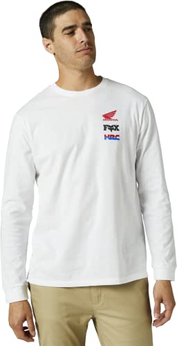 Fox Racing - Honda Wing Long Sleeve Premium Tee,White,M