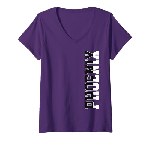 Mujer Vintage Phoenix Varsity AZ Home Pride Phoenix Camiseta Cuello V