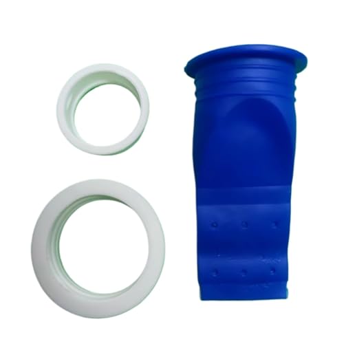 Tapón desodorante para tubería de baño azul set 3 piezas miniatura 6