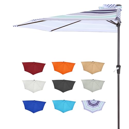 ABCCANOPY Patio Half Umbrellas 9FT (Blue Purple...