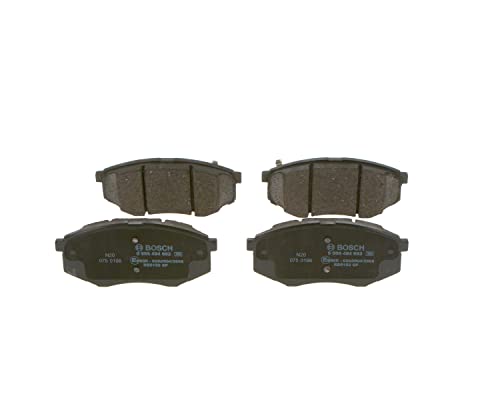 Bosch BP1687 - Pastiglie Freni Auto, Asse Anteriore - Qualità Bosch - Riduzione Del Rumore E Della Polvere - Certificazione ECE-R90 - Senza Rame - 1 Confezione Da 4 Pastiglie - 7