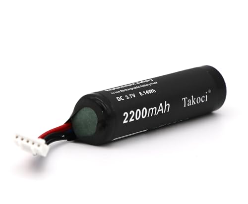 TAKOCI Replacement Battery Compatible with Log'itech UE ROLL, UE Roll 1, UE ROLL 2, UE Roll Ears Boom, WS600, WS600BL, WS600VI,fits Part No 533-000122, T11715170SWU, 3.7V 2200mAh / 8.14Wh
